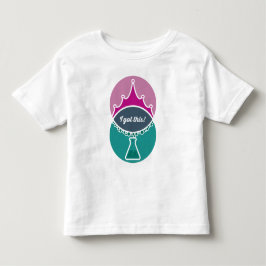 Infantil Camiseta de Princesa da Ciência (Desbotada) para C