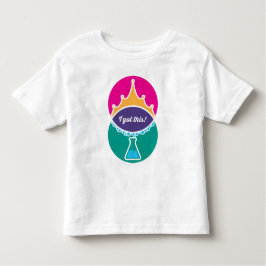 Infantil Camiseta de Princesa da Ciência (Negrito) para Cri