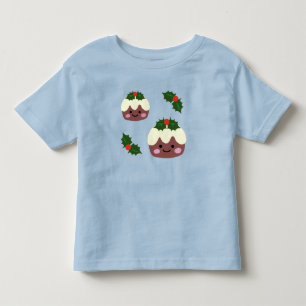 Infantil Camiseta de Pudim de Natal
