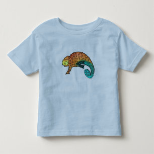 Infantil Camiseta de tinta de camaleão