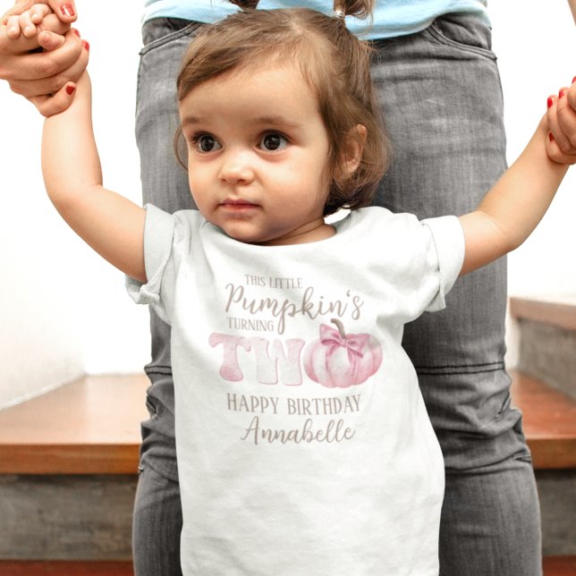 Infantil Camiseta de Toddler de 2º Aniversário da Pequena A (Criador carregado)