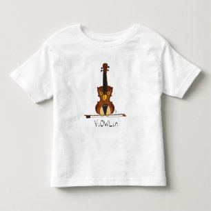 Infantil Camiseta de Toddler Toddler do Viktor Violin Owl