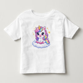Infantil Camiseta de Unicórnio Personalizada Fofa para Cria
