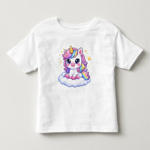 Infantil Camiseta de Unicórnio Personalizada Fofa para Cria