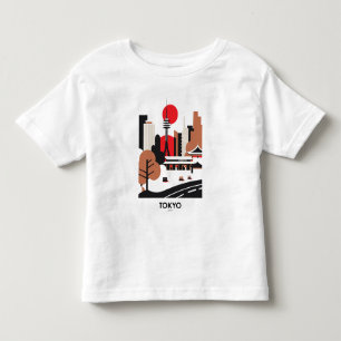 Infantil Camiseta de Viagem para Tóquio