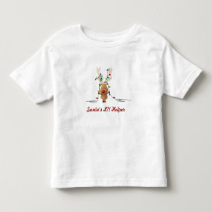 Infantil Camiseta desajeitada do feriado do Natal de