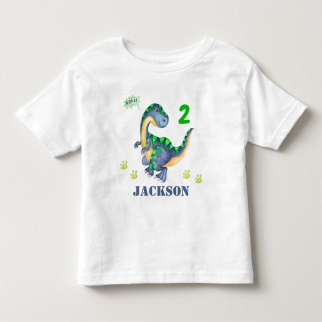 Infantil Camiseta Dino Boy Dinosaur t-shirt Dino (Frente)