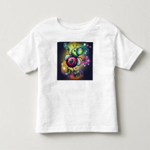 Infantil Camiseta Disco de Patins da Joaninha