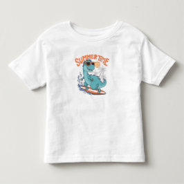Infantil camiseta divertida para o horário de verão