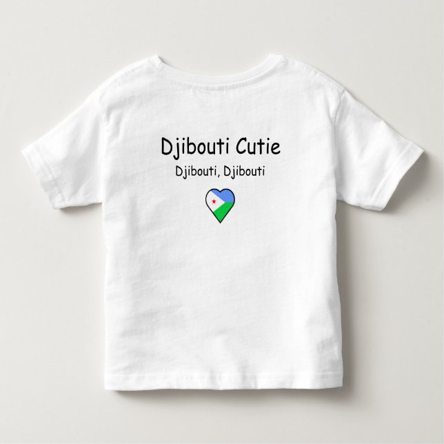 Infantil Camiseta Djibouti Cutie Toddler (Verso)