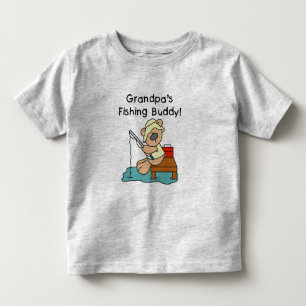 Infantil Camiseta do amigo da pesca do vovô do Pesca-Urso