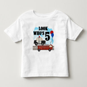 Infantil Camiseta do aniversário dos heróis diários 5o