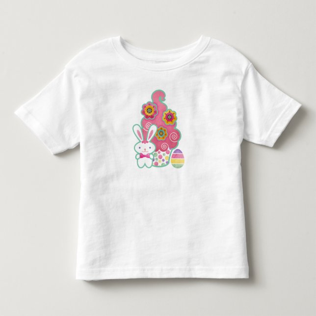 Infantil Camiseta do Coelho da Páscoa (Frente)