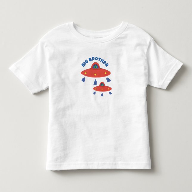Infantil Camiseta do Irmão Mais Velho - Tema OVNI (Frente)
