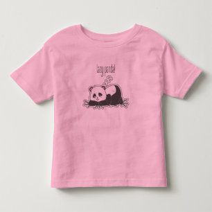 Infantil Camiseta do Panda Preguiçoso