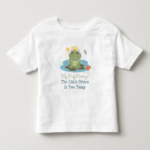 Infantil Camiseta do segundo aniversário Príncipe Sapo