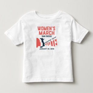 Infantil Camiseta do Toddler Oficial de San Diego, em març