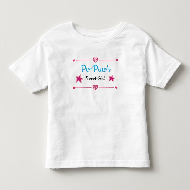 Infantil Camiseta doce de bebê da Pe-Paw (Frente)