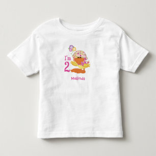 Infantil Camiseta Ducky Girl segundo aniversário Toddler