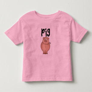 Infantil Camiseta e presentes do animal de fazenda do porco