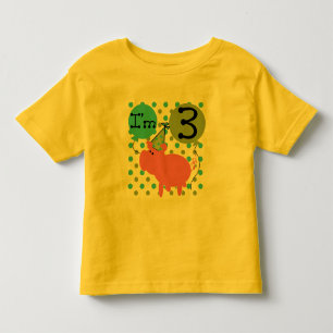 Infantil Camiseta e presentes do aniversário de 3 anos do