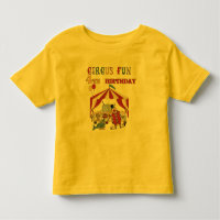 Camiseta e presentes do aniversário do circo 4ns