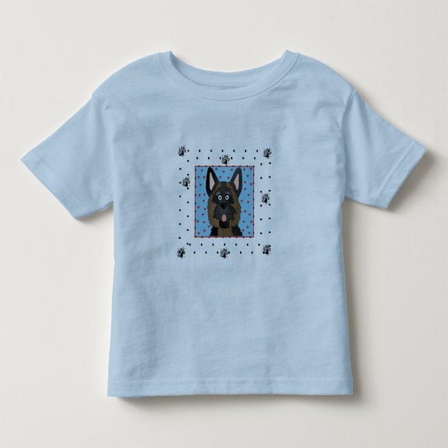 Infantil Camiseta e presentes do cão de german shepherd (Frente)