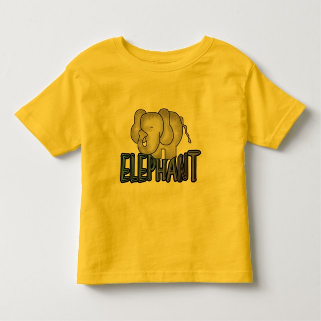 Infantil Camiseta e presentes do elefante (Frente)