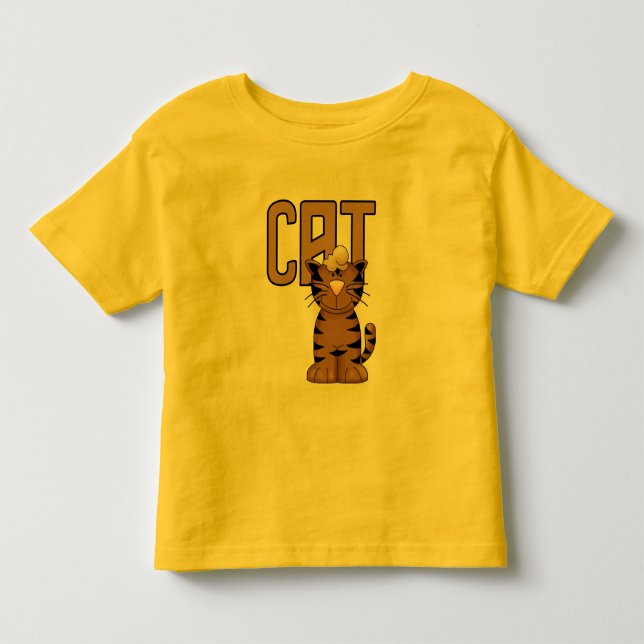 Infantil Camiseta e presentes do gato (Frente)