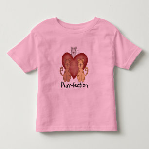 Infantil Camiseta e presentes do purr-fection dos gatos