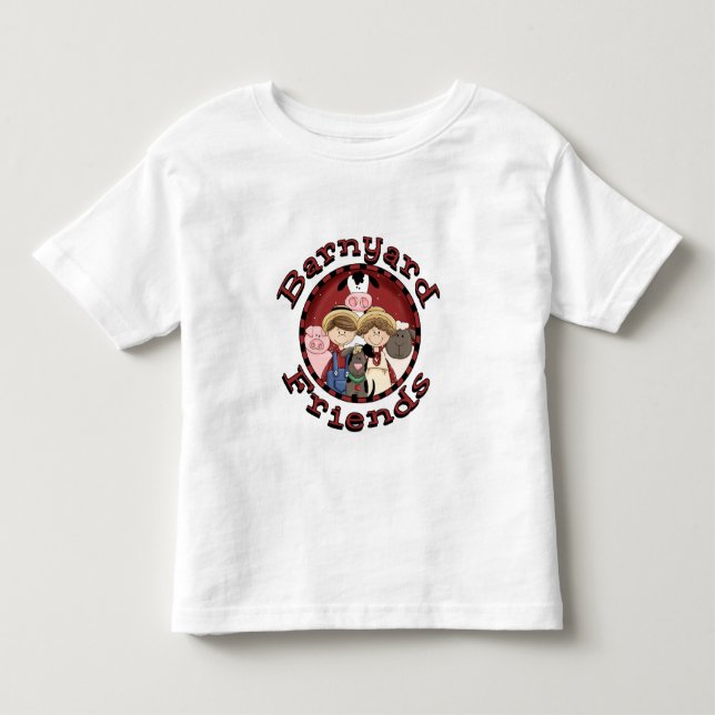 Infantil Camiseta e presentes dos amigos do Barnyard (Frente)