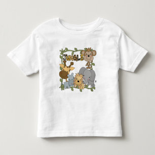 Infantil Camiseta e presentes dos animais da selva do bebê