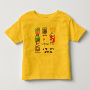 Infantil Camiseta e presentes dos animais de fazenda