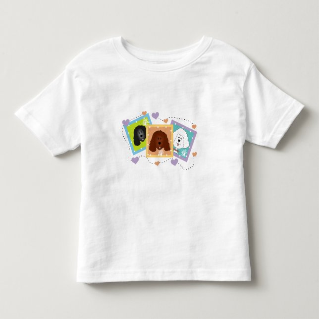 Infantil Camiseta e presentes dos retratos do cão (Frente)