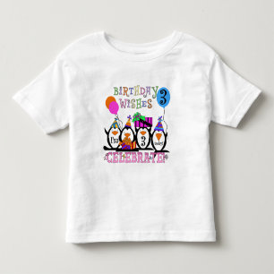 Infantil Camiseta e presentes parvos do aniversário de 3