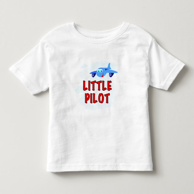Infantil Camiseta e presentes piloto pequenos (Frente)