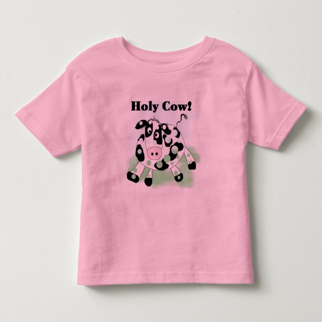 Infantil Camiseta e presentes santamente da vaca (Frente)