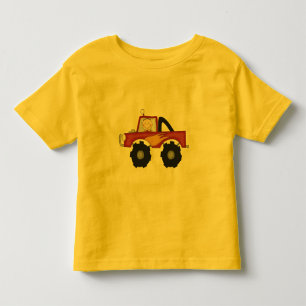 Infantil Camiseta e presentes vermelhos do monster truck
