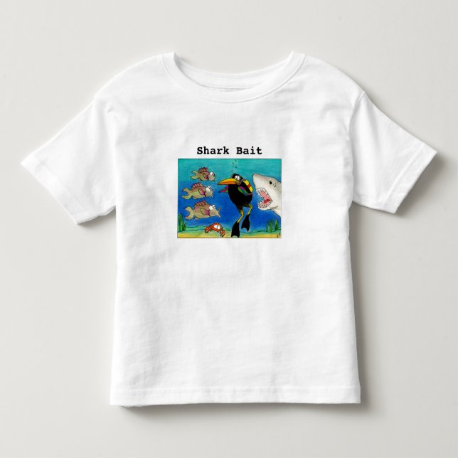 Infantil Camiseta engraçada da semana do tubarão do (Frente)