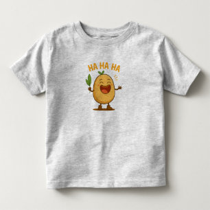 Infantil Camiseta engraçada de batata rindo para crianças