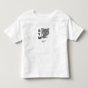 Infantil Camiseta engraçada de fitness - Rato de academia K