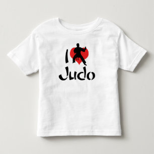 Infantil Camiseta Eu Amo Judô