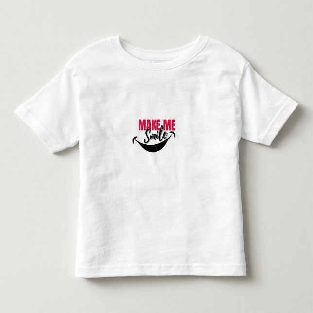Infantil Camiseta Faça-me Sorrir (Frente)