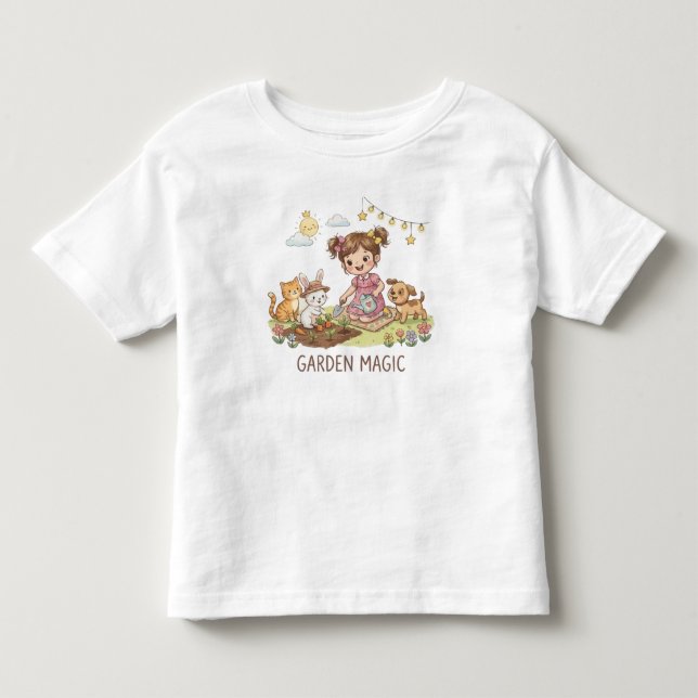 Infantil Camiseta Garden Magic (Frente)