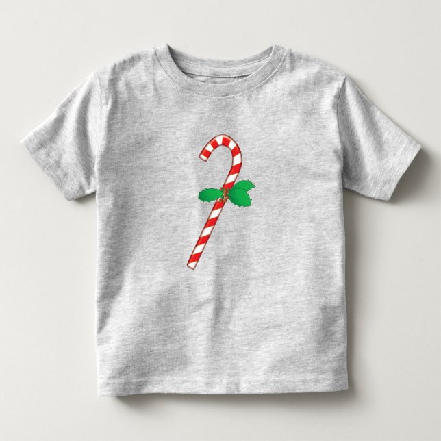 Infantil Camiseta Gráfica Candy Cane (Frente)