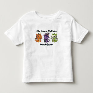 Infantil Camiseta Gráfica de Monstros Fofos de Halloween pa