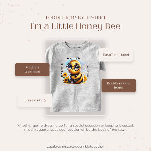 Infantil Camiseta Infantil/Bebê Sou uma Abelhinha Melífera
