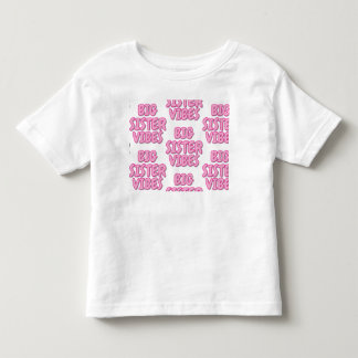 Infantil Camiseta Irmã Mais Velha Rosa e Branca