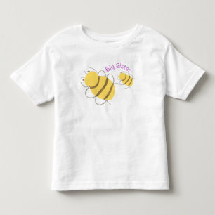 Infantil Camiseta Irmã Mais Velha - Tema Abelha