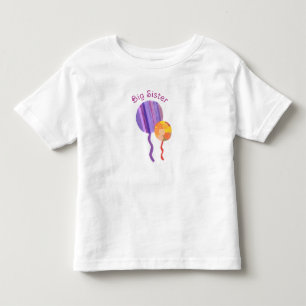 Infantil Camiseta Irmã Mais Velha - Tema Balões